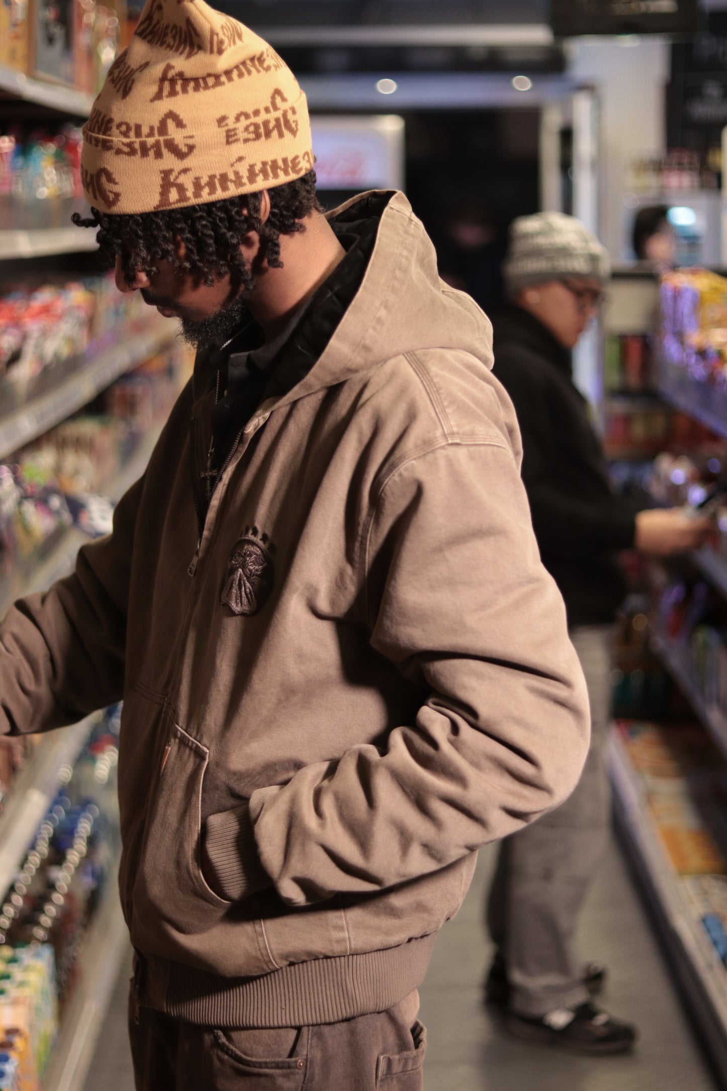 Kinesis Pattern Beanie Brown